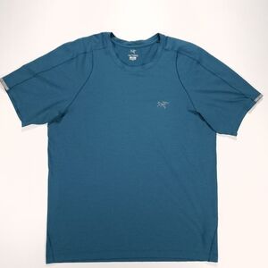 Arc'teryx Cromac Crew Short Sleeve Shirt Men's Small Blue Active Wear GUC!